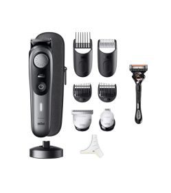 BRAUN BT 9420  PRO BEARD TRIMMER 9 WITH PROBLADE PROWHEEL LOCK AND 10 BARBERING TOOLS